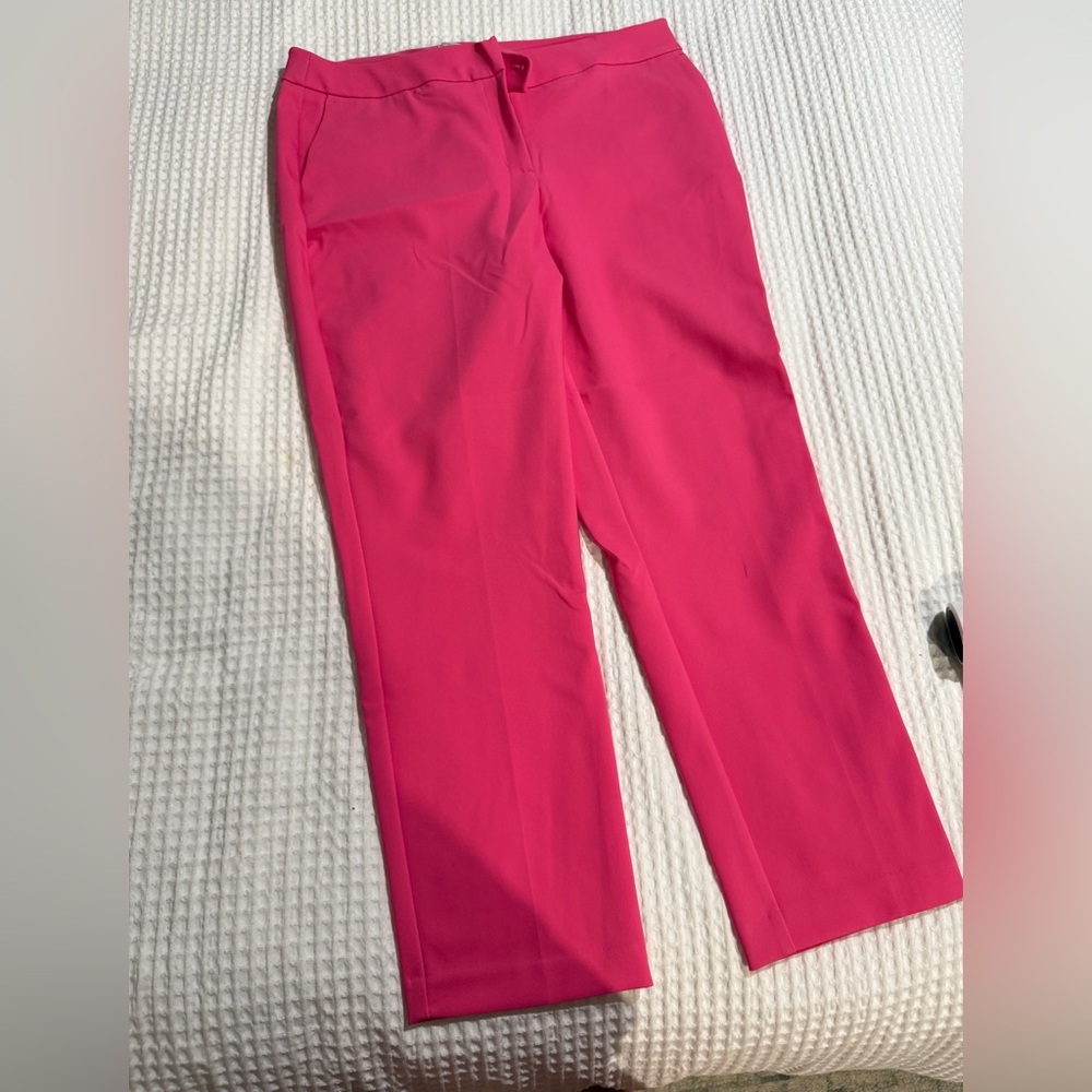 Rachel Zoe Vibrant Pink Straight Leg Pants